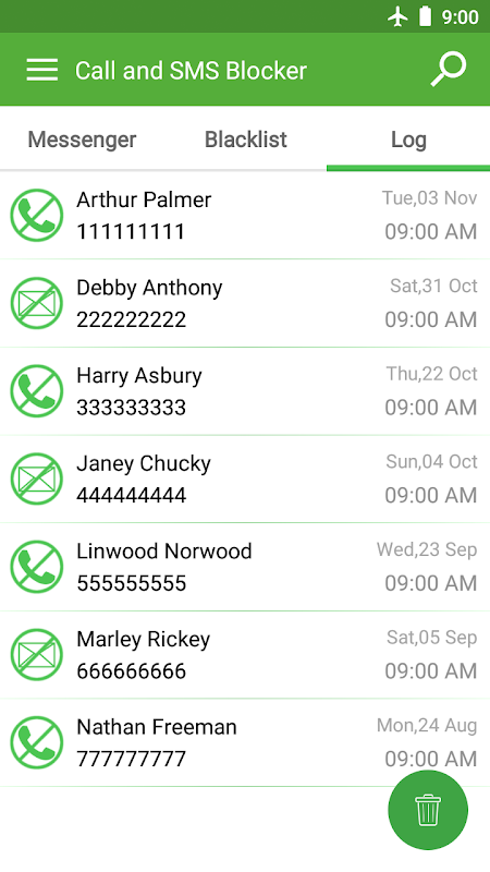 Call & SMS Blocker - Blacklist Screenshot 2