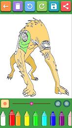 Alien Ben Coloring Pages Zrzut ekranu 2