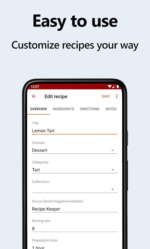 Recipe Keeper Screenshot 1
