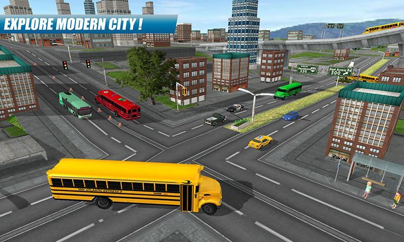 School Bus Driving Game ภาพหน้าจอ 2