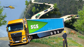 Euro Cargo Truck Driver Sim 3D Captura de pantalla 0