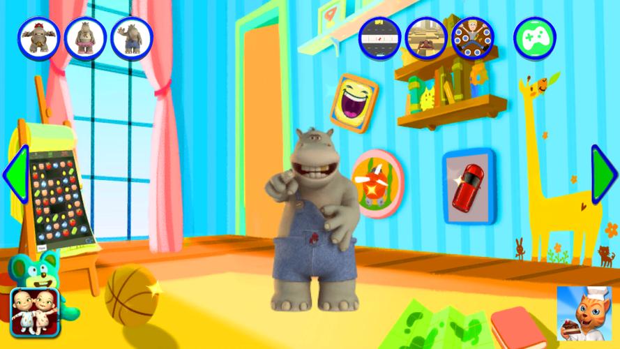 Talking Hippo Rock Captura de pantalla 1
