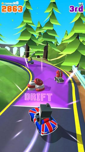 Blocky Racer Captura de tela 1