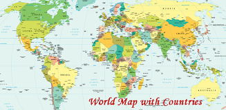 World Map With Countries Captura de tela 0