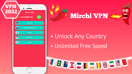 Mirchi VPN - Private & Fast Tangkapan skrin 0