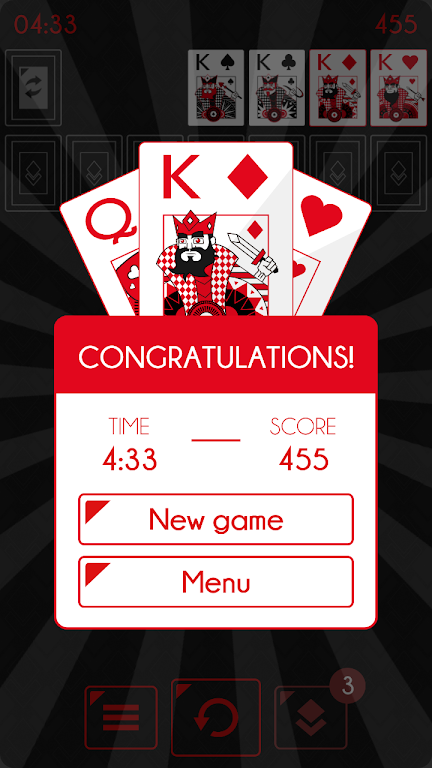 Solitaire - Klondike Redstone Captura de pantalla 2