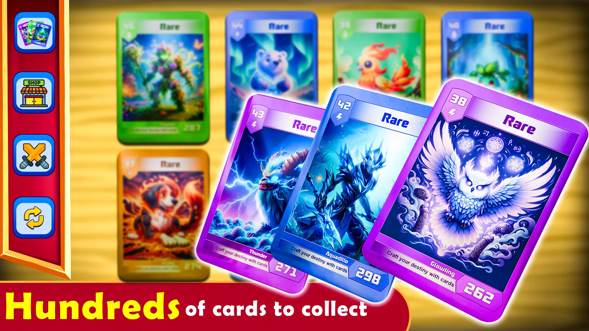 Monsters Card Collector Game स्क्रीनशॉट 2