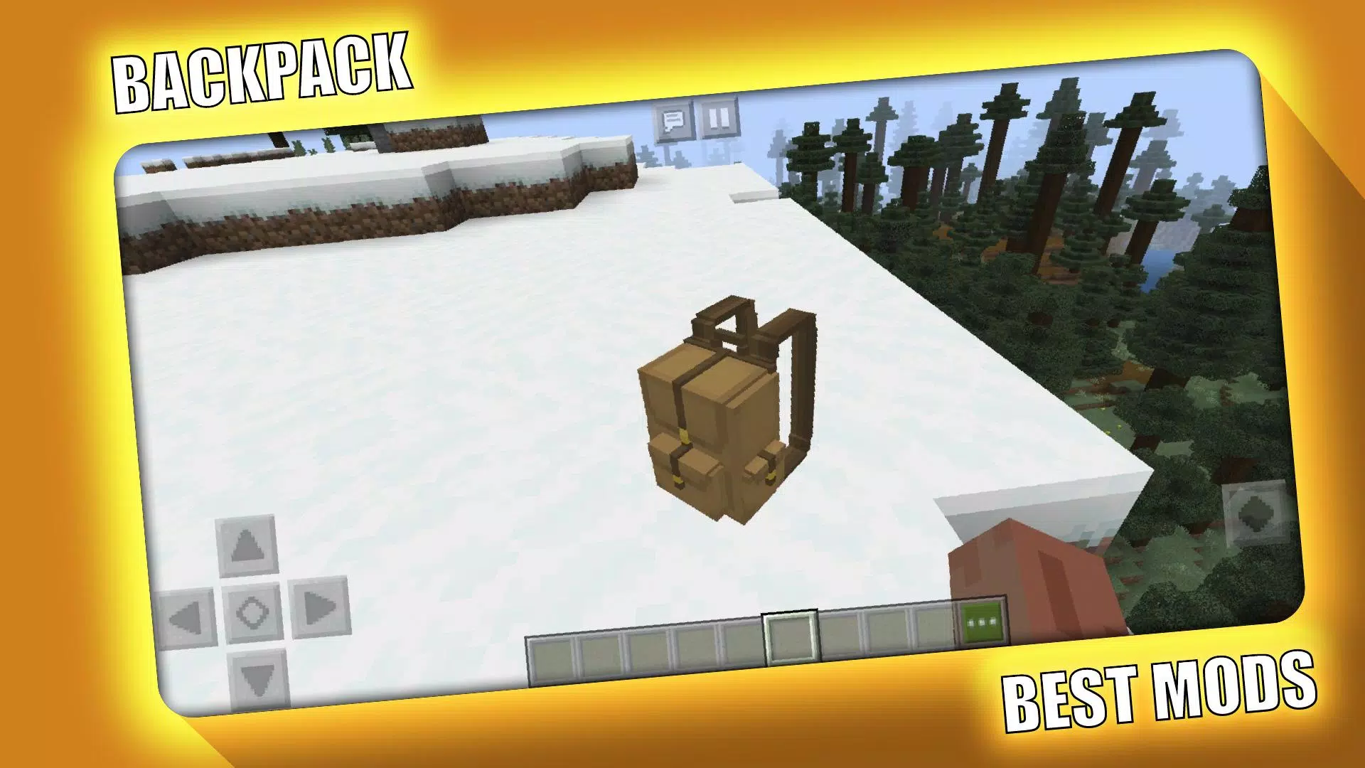 BackPack Mod for Minecraft PE ဖန်သားပြင်ဓာတ်ပုံ 3