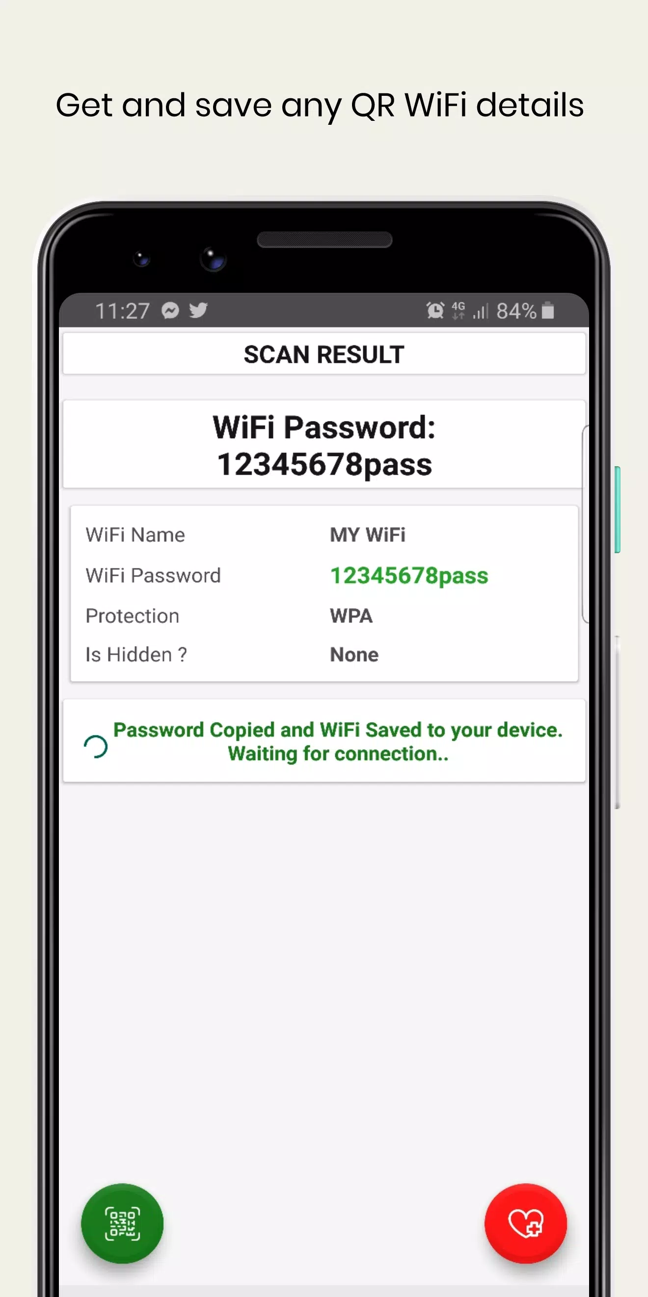 WiFi QrCode Password scanner Capture d'écran 2