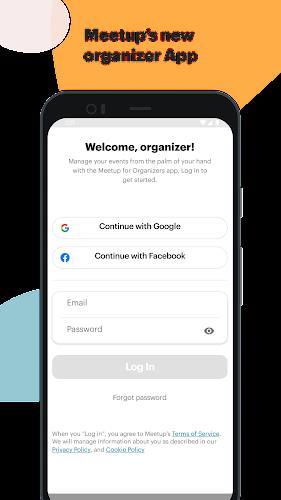 Meetup for Organizers स्क्रीनशॉट 1