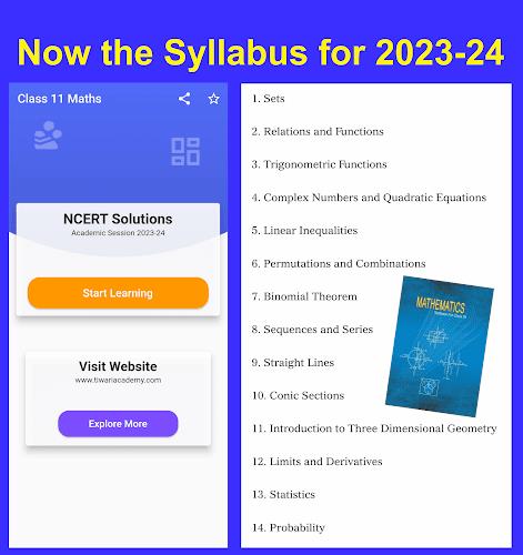 Class 11 Maths for 2023-24 스크린샷 0