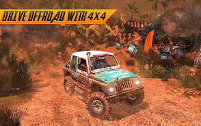 Offroad Jeep Driving Simulator ဖန်သားပြင်ဓာတ်ပုံ 2