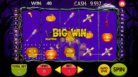 Halloween Slots Mania Deluxe Captura de pantalla 1