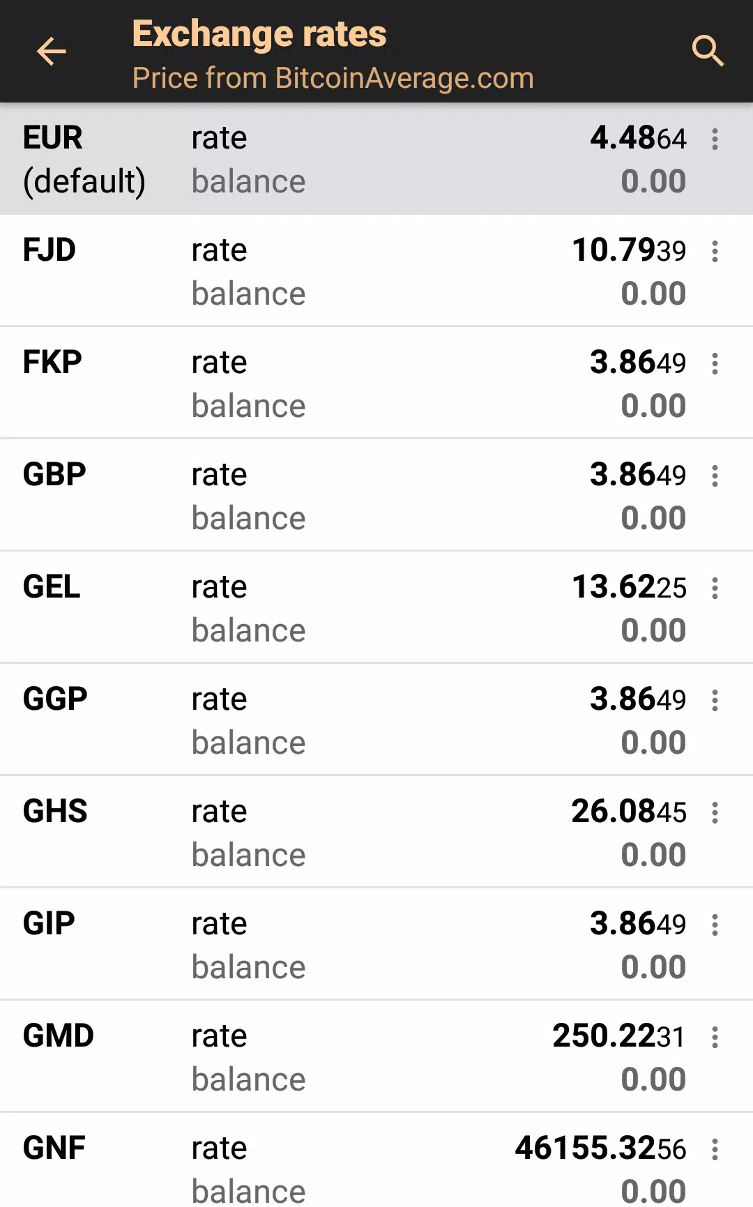 Bitcoin Wallet Schermafbeelding 3