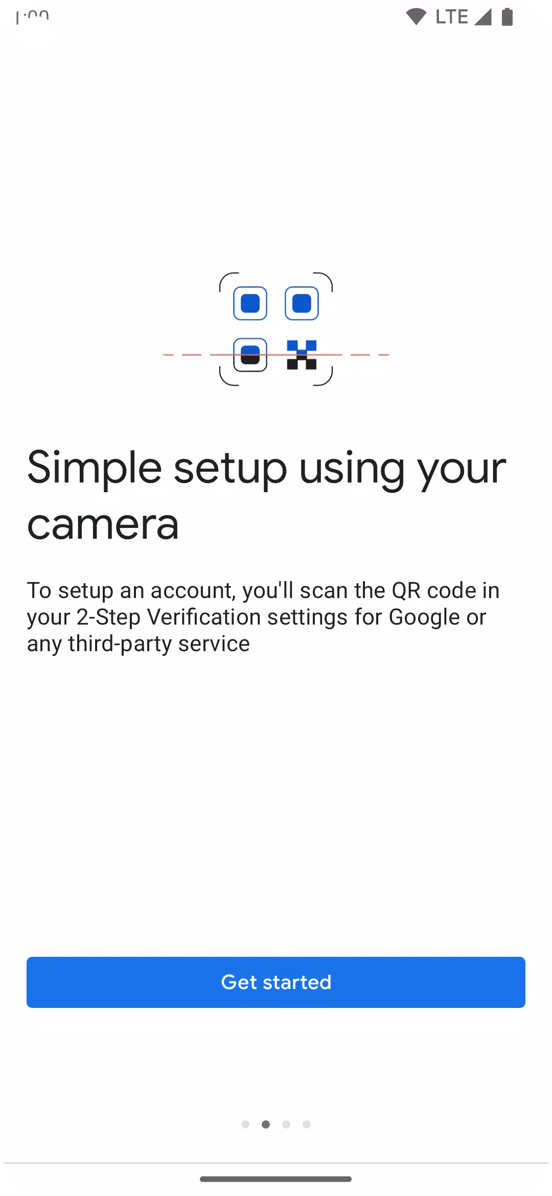 Google Authenticator Schermafbeelding 1