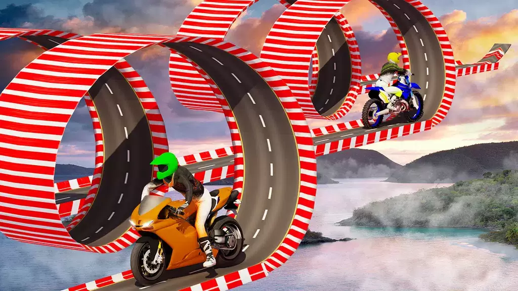 Stunt Bike Race Moto Drive 3D स्क्रीनशॉट 2