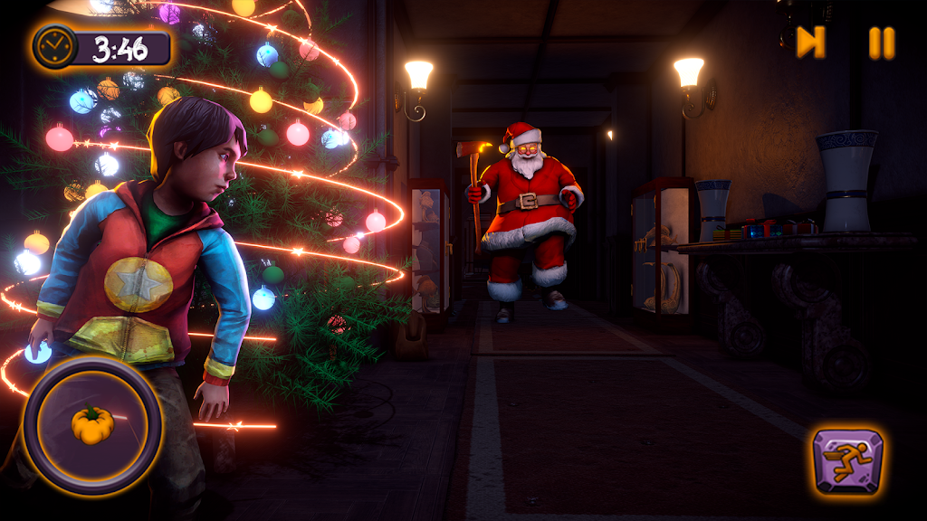 Scary Santa Horror Escape Game Screenshot 1