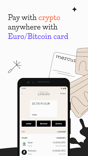 Mercuryo 比特幣加密貨幣錢包應用截圖第3張