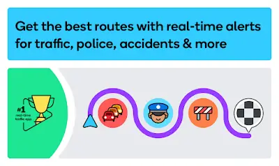 Waze Navigation & Live Traffic স্ক্রিনশট 0