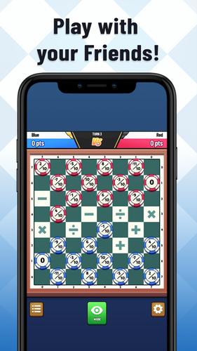 Damath: Math Checkers Скриншот 1