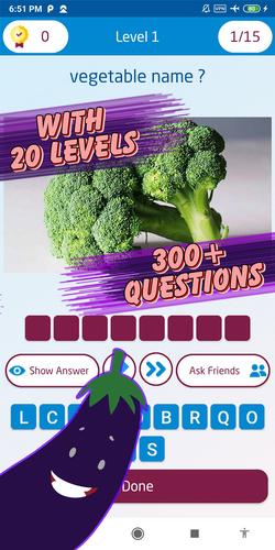Guess the vegetable game Captura de tela 2
