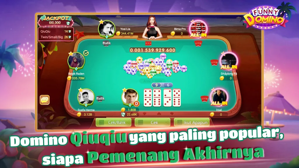 Funny Domino:Gaple QiuQiu应用截图第2张