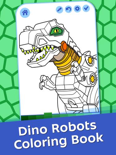 Dino Robots Coloring for Boys Tangkapan skrin 0