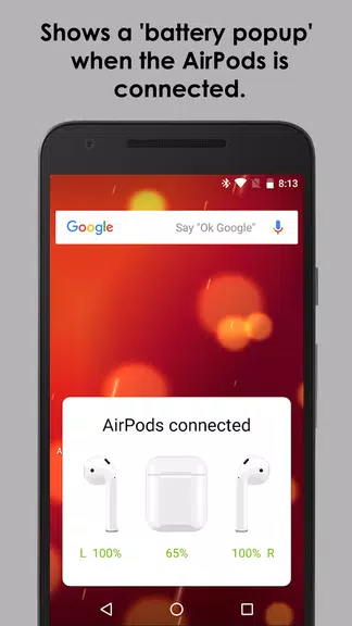 Schermata AirBuds Popup - airpod battery 0