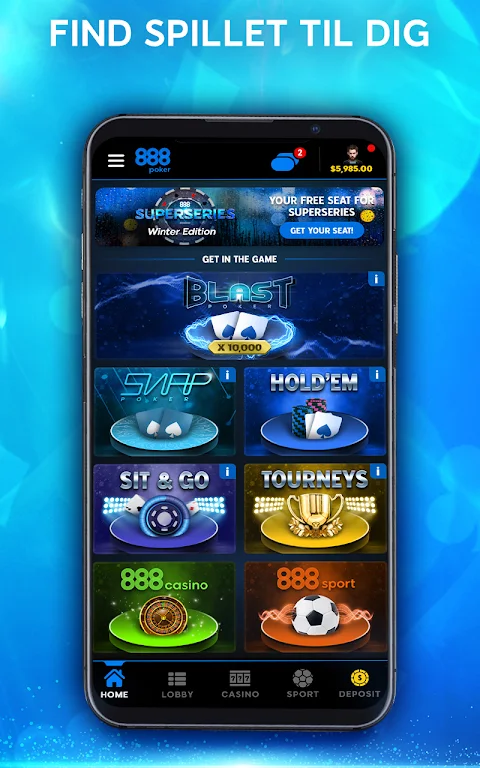 888 Poker - Spil Texas Holdem Capture d'écran 2