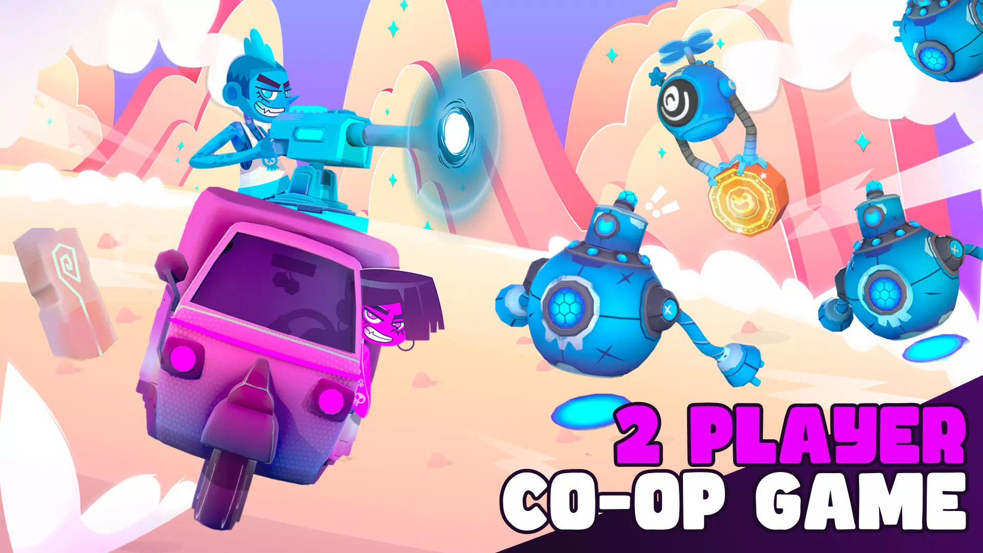 Back2Back: 2 Player Co-op Game Ảnh chụp màn hình 0