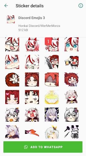 Honkai Whatsapp Stickers Screenshot 2