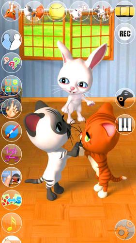 Talking 3 Friends Cats & Bunny Captura de tela 0