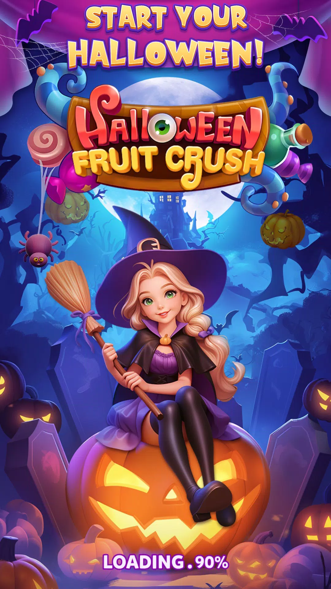 Halloween Fruit Crush Screenshot 0