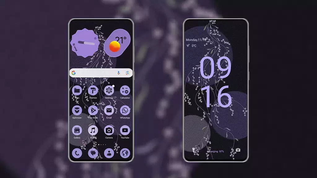 PixPurple EMUI MagicOS Theme Zrzut ekranu 1