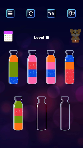 Soda Sort: Water Color Puzzle Mod Screenshot 2