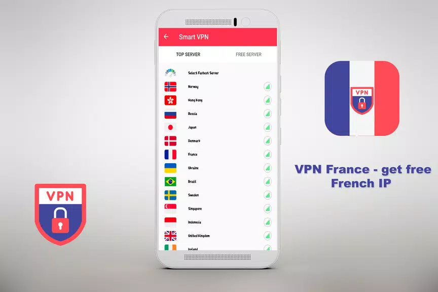 VPN Free - get free French IP Security  ⭐️⭐️⭐️⭐️⭐️ Captura de pantalla 0