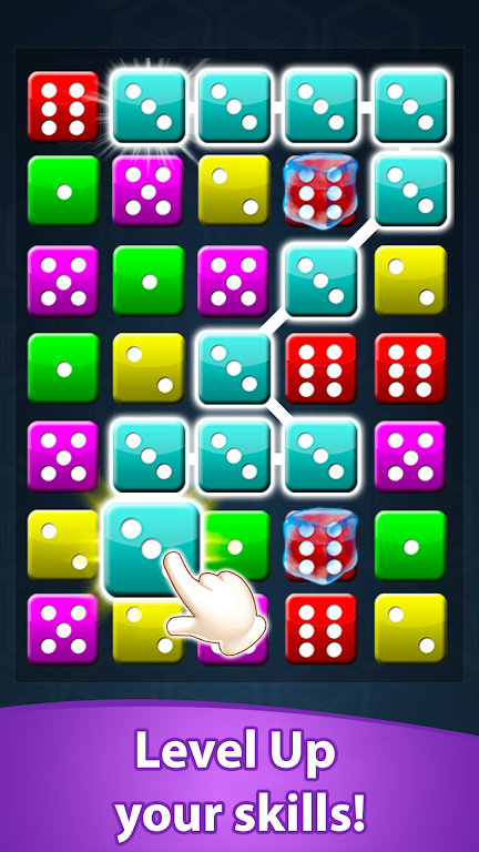 Dice Match Line Puzzle Games Tangkapan skrin 3