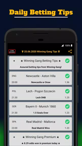 Winning Gang Betting Tips Zrzut ekranu 0