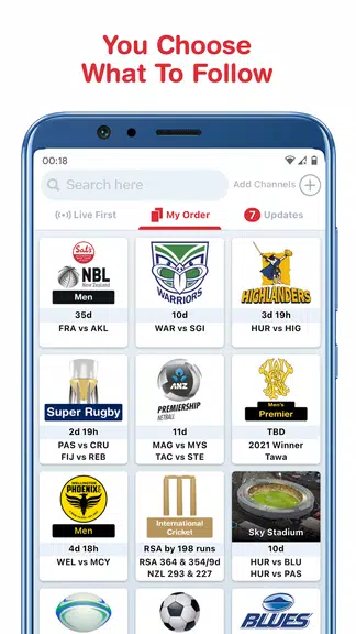 Tribe: Live Sports Scores ဖန်သားပြင်ဓာတ်ပုံ 1