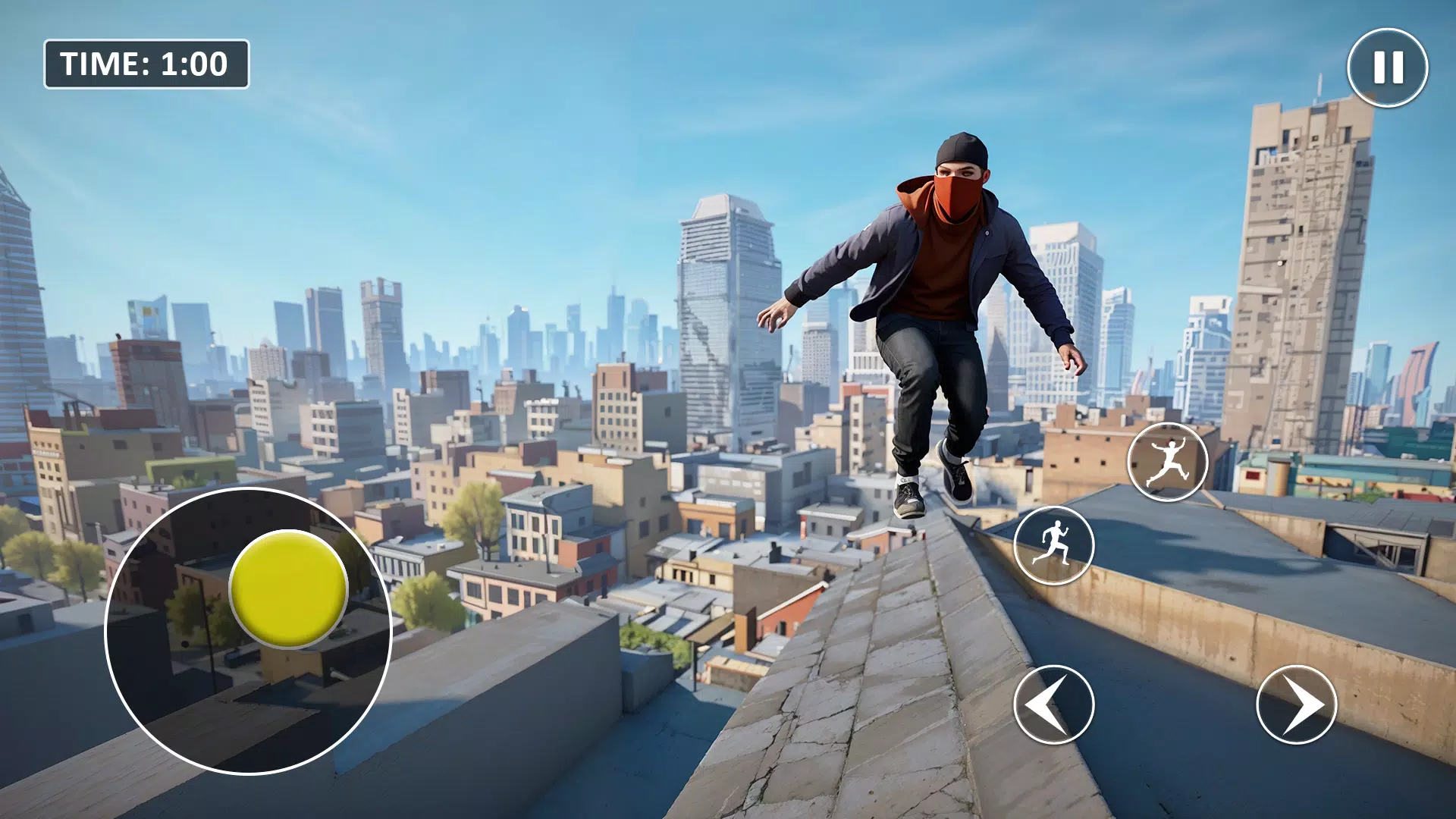 Go Up Rooftop Run Parkour Game Screenshot 2