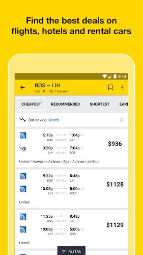 Cheapflights: Flights & Hotels Captura de pantalla 0