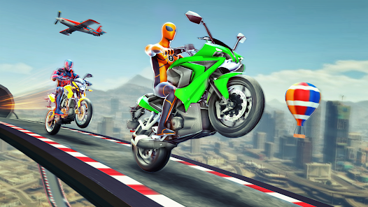 Super Hero Game - Bike Game 3D ဖန်သားပြင်ဓာတ်ပုံ 1