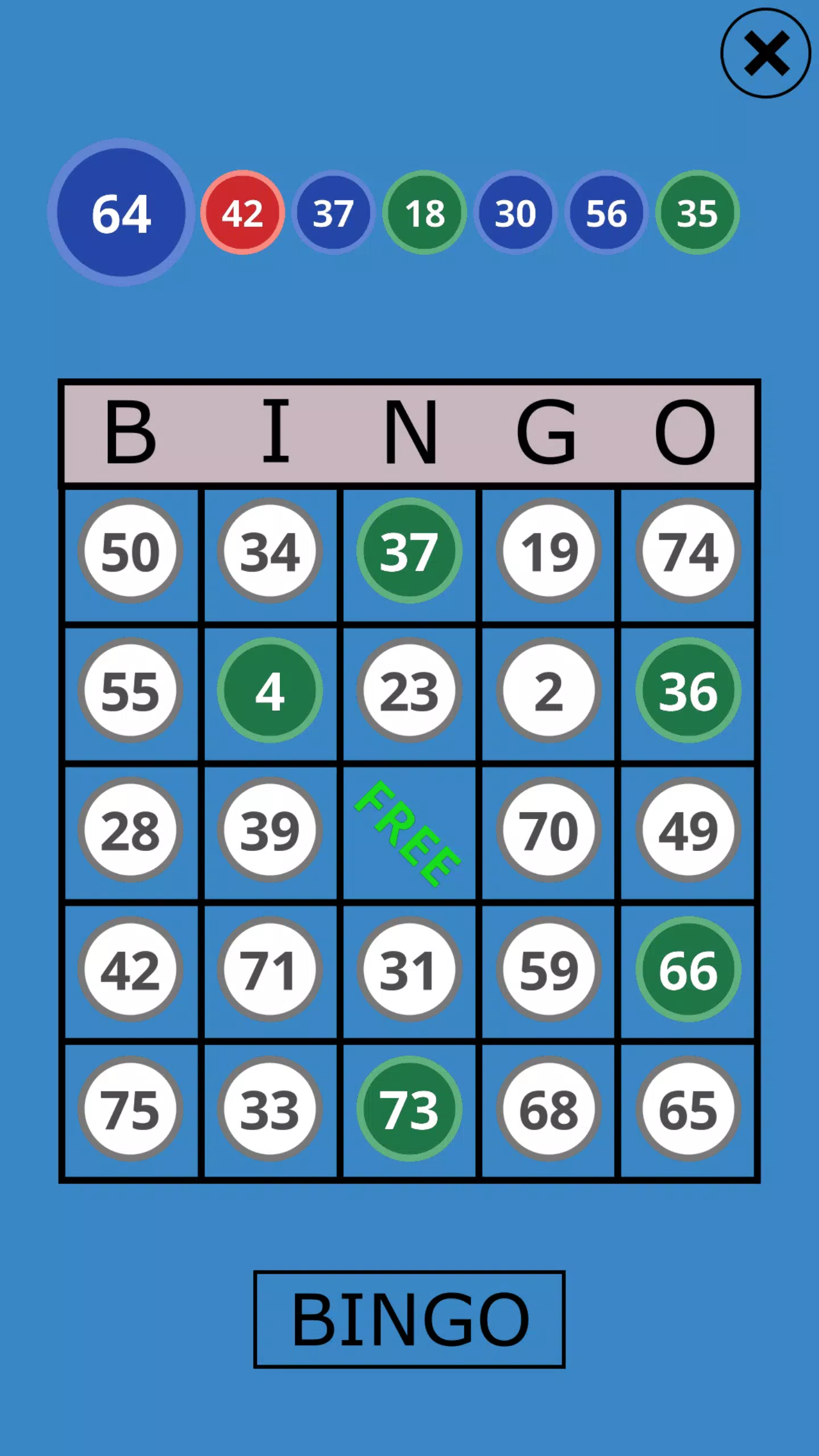 Classic Bingo Touch স্ক্রিনশট 1