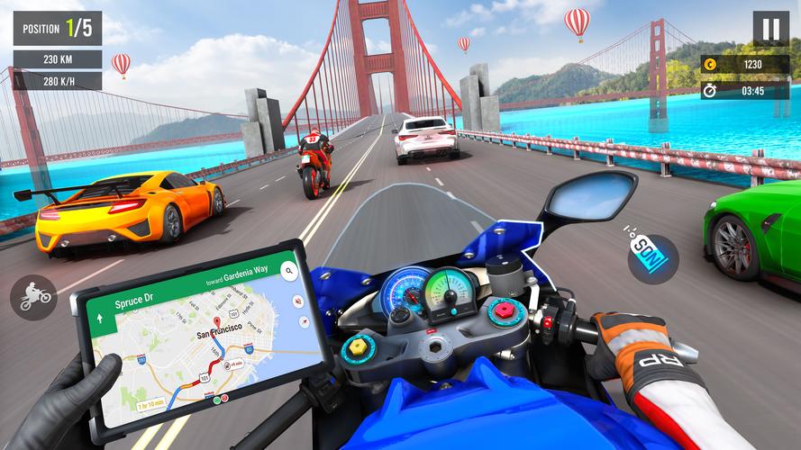 Moto Traffic Bike Race Game 3d Screenshot 2