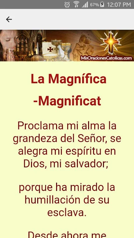 Oracion La Magnifica - El Magnificat Screenshot 2