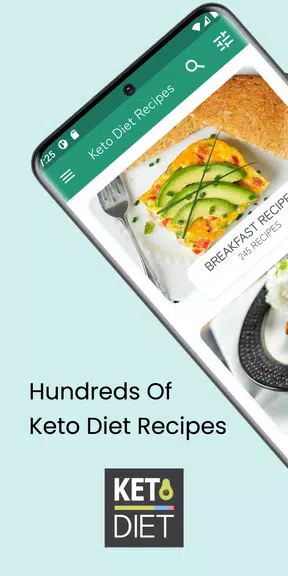 Schermata Keto Diet: Low Carb Recipes 0