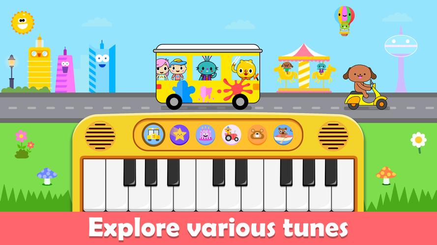 Baby Piano Kids Music Games Screenshot 0