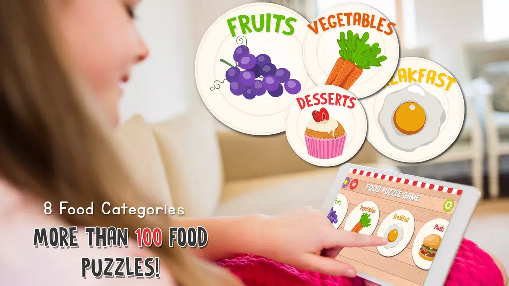 Food Puzzle for Kids Ekran Görüntüsü 2