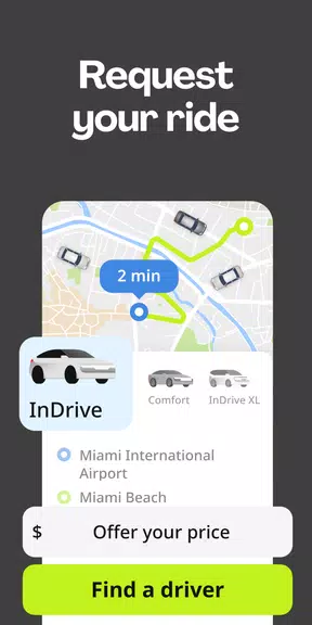 inDrive. Rides at your price應用截圖第1張