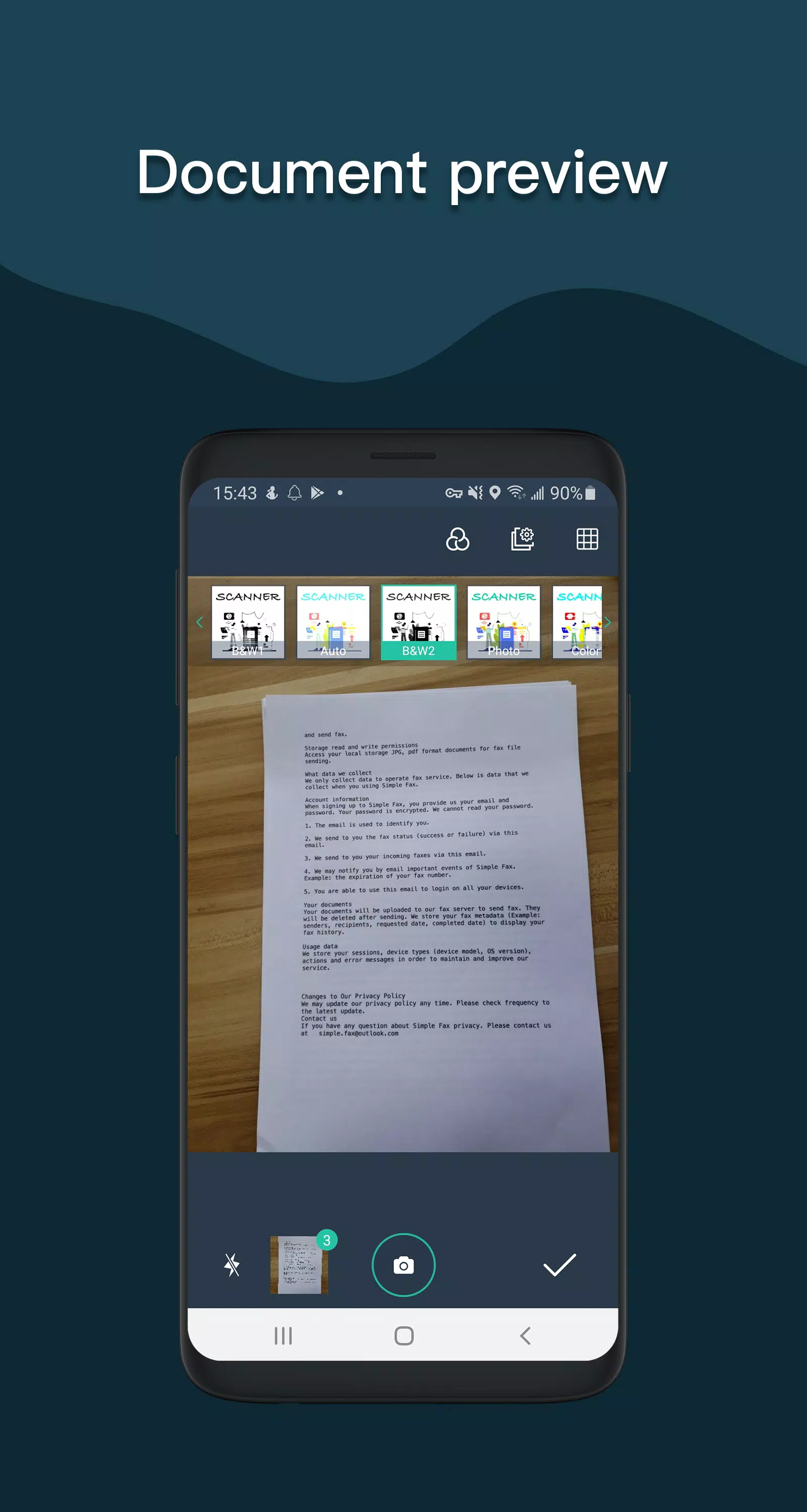 Simple Scan - PDF Scanner App Schermafbeelding 3